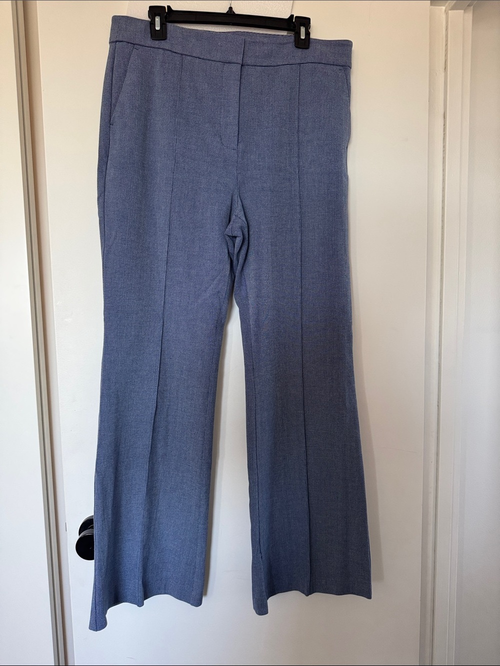 LOFT riviera Classic flare Dress Pants in Blue